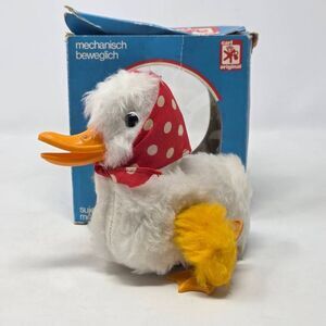MAX CARL ORIGINAL MECHANICAL WINDUP TOY VINTAGE WEST GERMANY DUCK FLAPPING WING